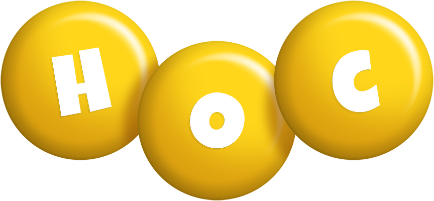 Hoc candy-yellow logo