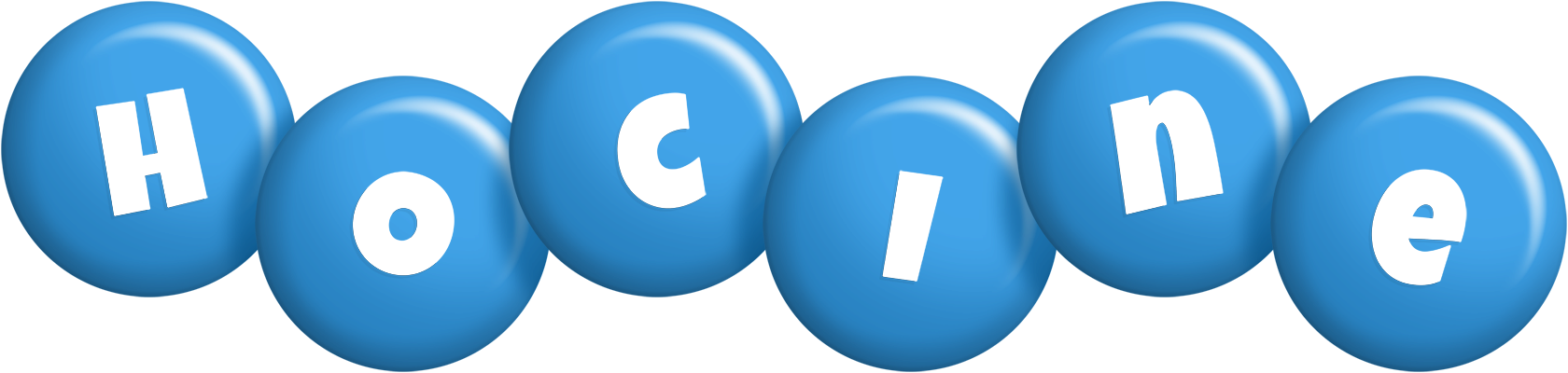 Hocine candy-blue logo