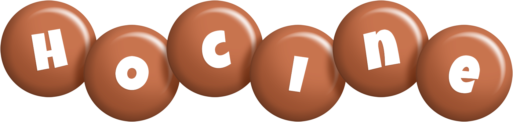Hocine candy-brown logo