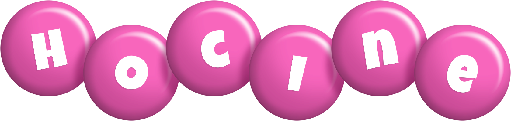 Hocine candy-pink logo