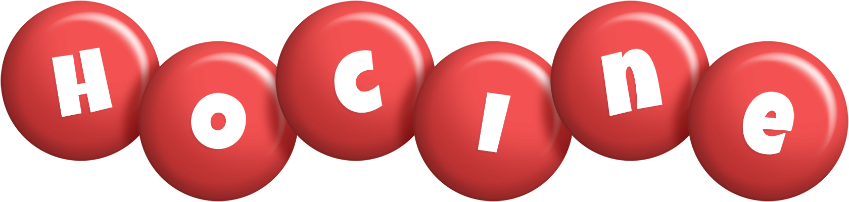 Hocine candy-red logo