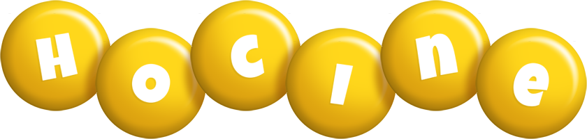 Hocine candy-yellow logo