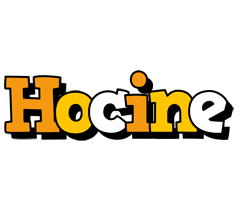 Hocine cartoon logo