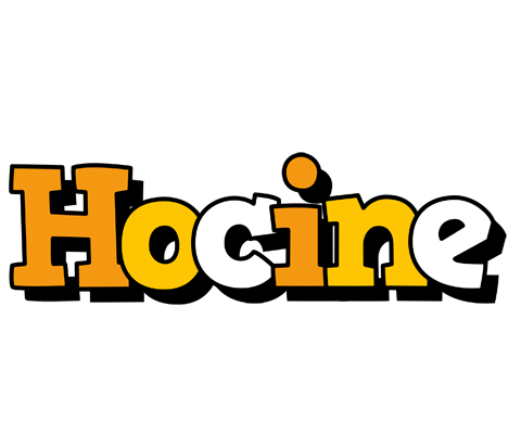 Hocine cartoon logo