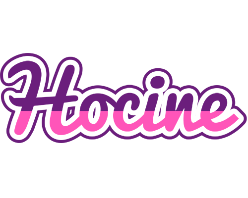 Hocine cheerful logo