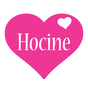 Hocine love-heart logo