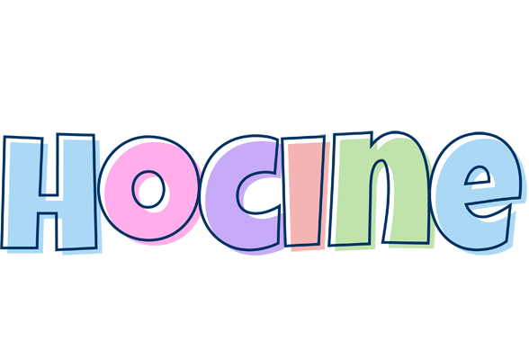 Hocine pastel logo