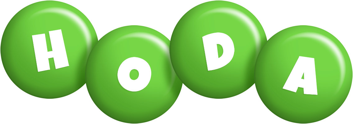 Hoda candy-green logo