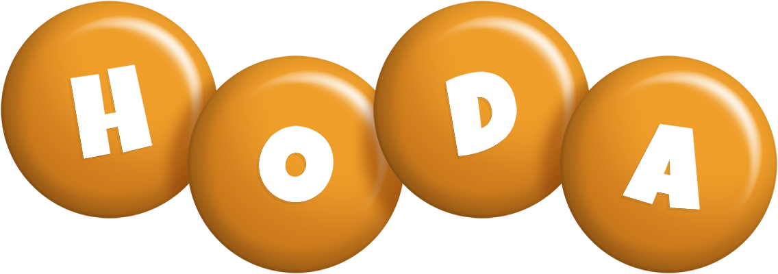 Hoda candy-orange logo