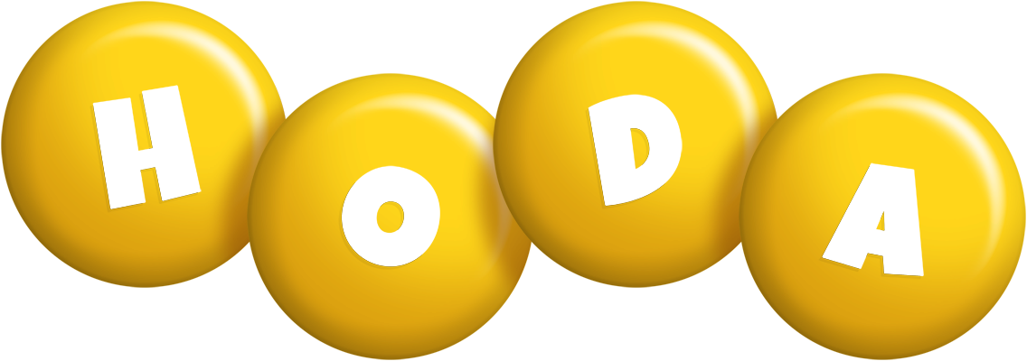 Hoda candy-yellow logo
