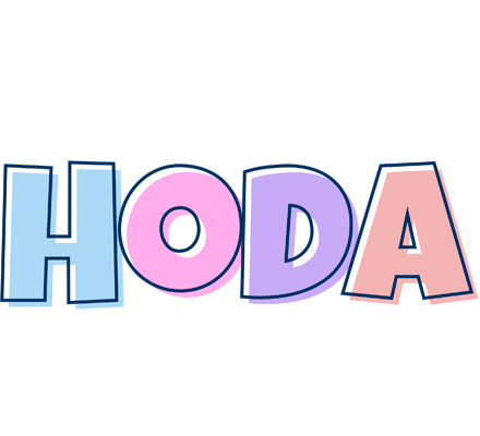 Hoda pastel logo