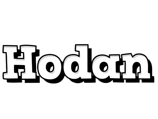 Hodan snowing logo