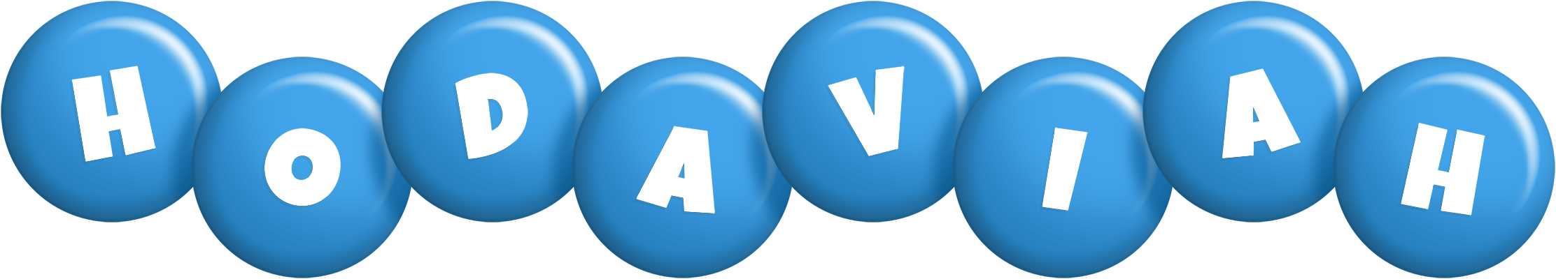 Hodaviah candy-blue logo