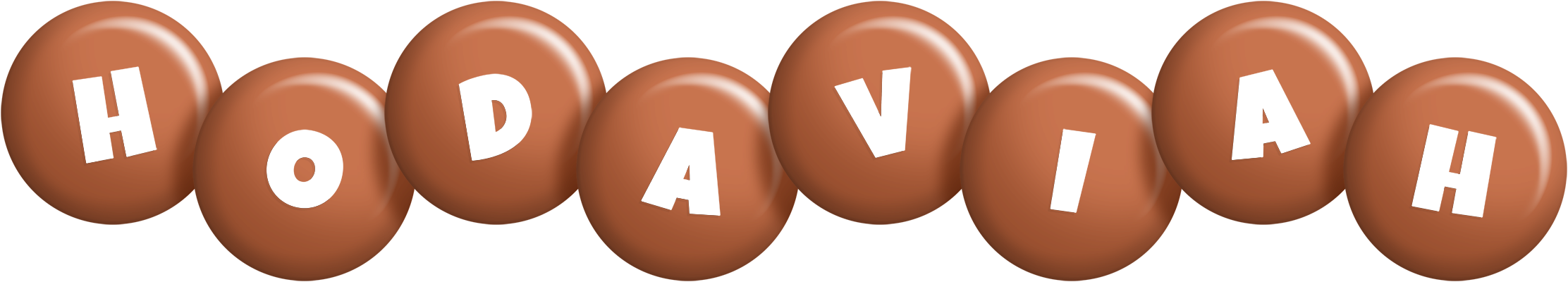 Hodaviah candy-brown logo