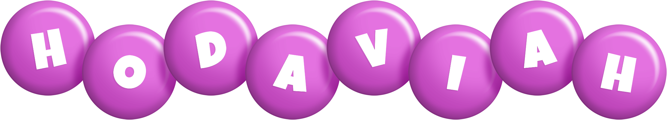 Hodaviah candy-purple logo