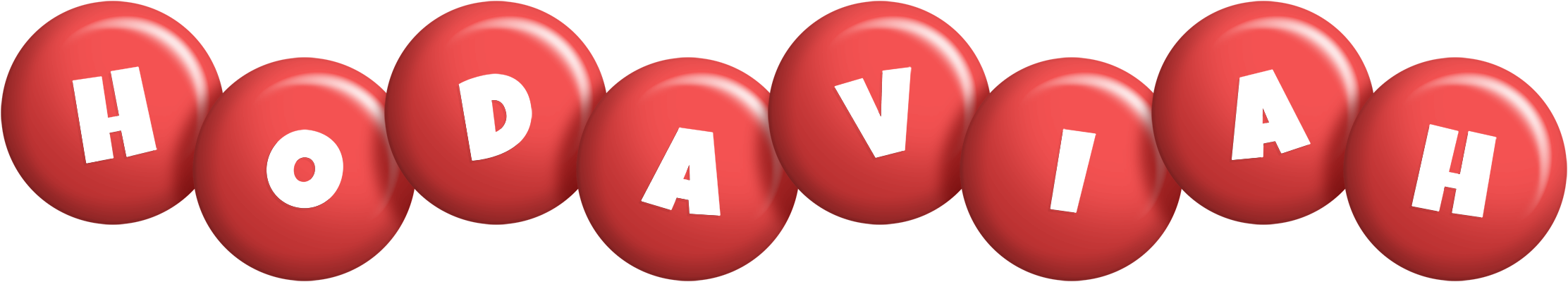 Hodaviah candy-red logo