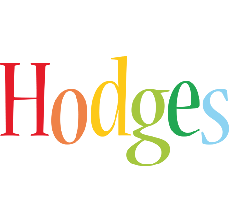 Hodges birthday logo