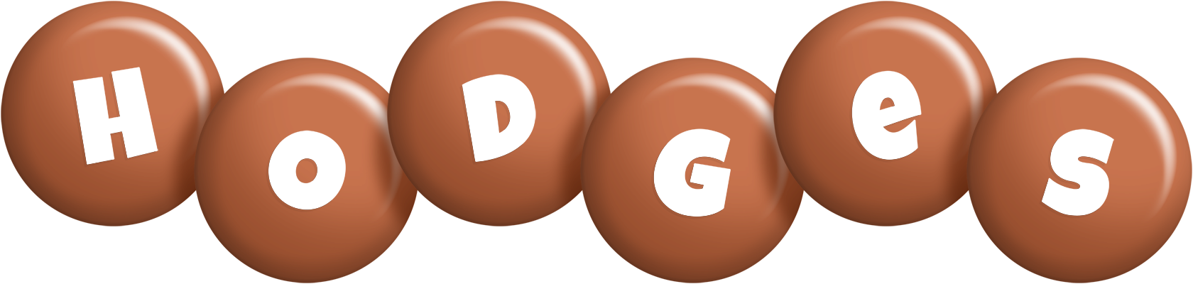 Hodges candy-brown logo