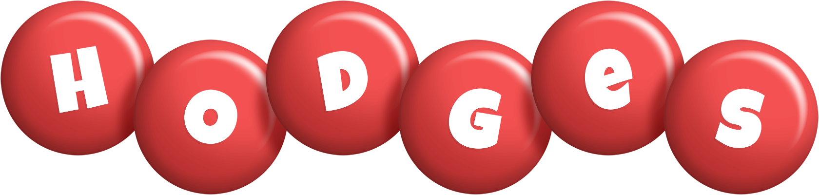 Hodges candy-red logo