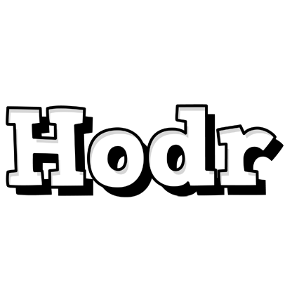 Hodr snowing logo