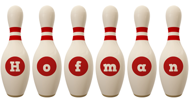 Hofman bowling-pin logo