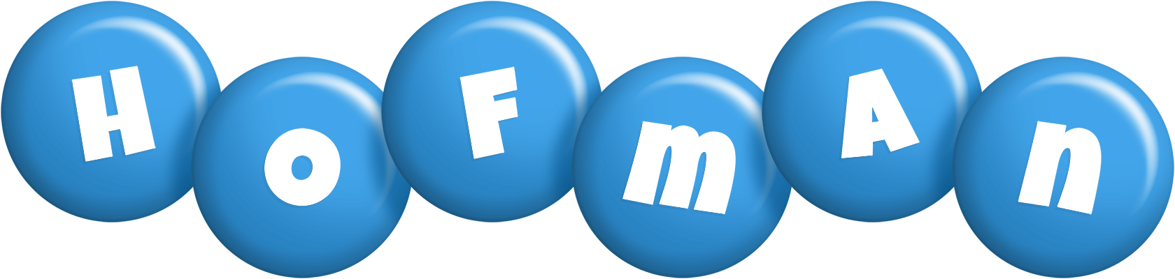 Hofman candy-blue logo