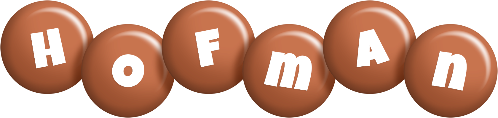 Hofman candy-brown logo