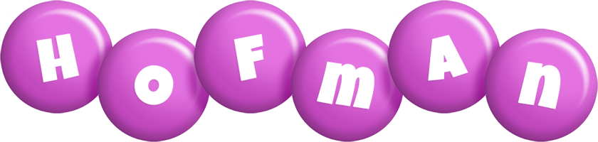 Hofman candy-purple logo