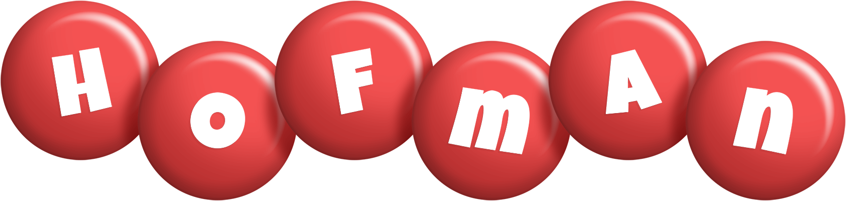 Hofman candy-red logo