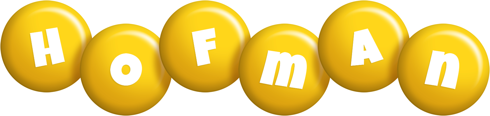 Hofman candy-yellow logo