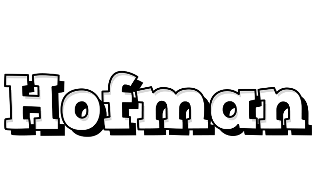 Hofman snowing logo