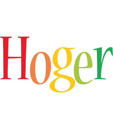Hoger birthday logo