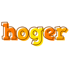 Hoger desert logo