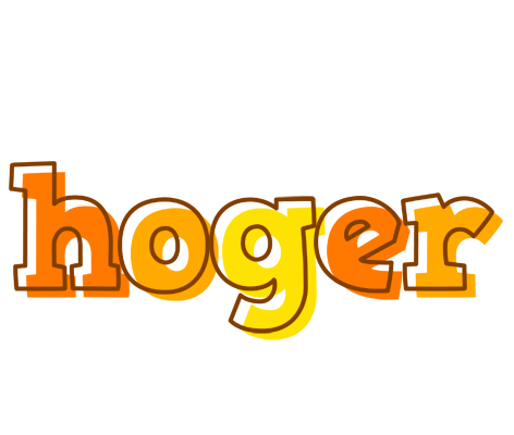Hoger desert logo