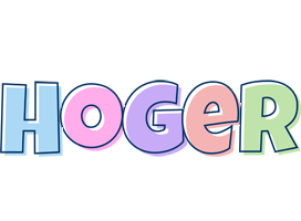 Hoger pastel logo