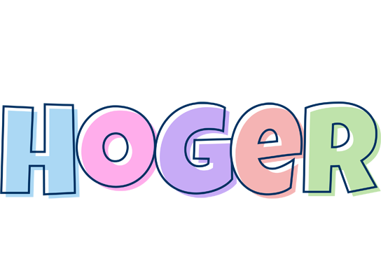 Hoger pastel logo