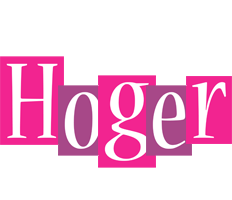 Hoger whine logo