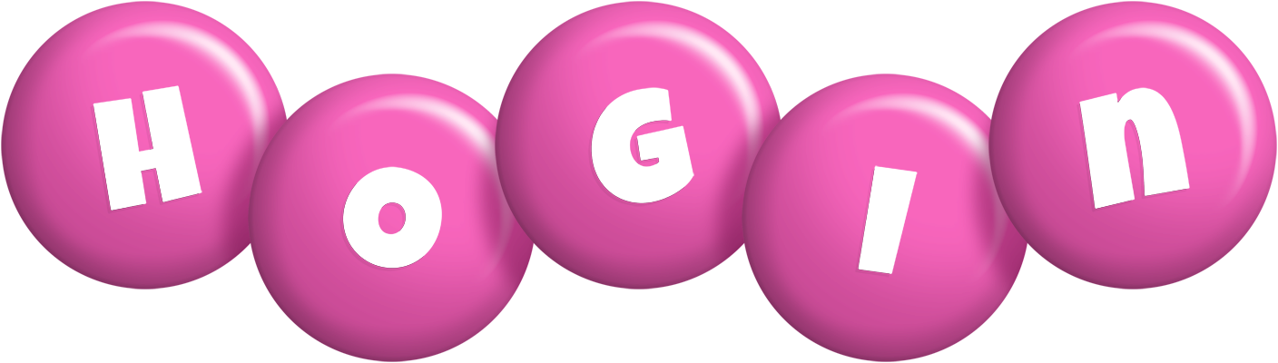 Hogin candy-pink logo