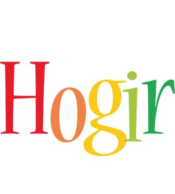Hogir birthday logo