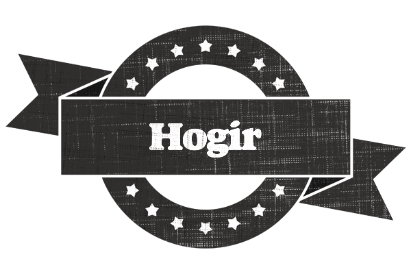 Hogir grunge logo