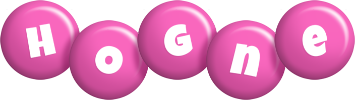 Hogne candy-pink logo