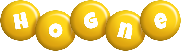 Hogne candy-yellow logo