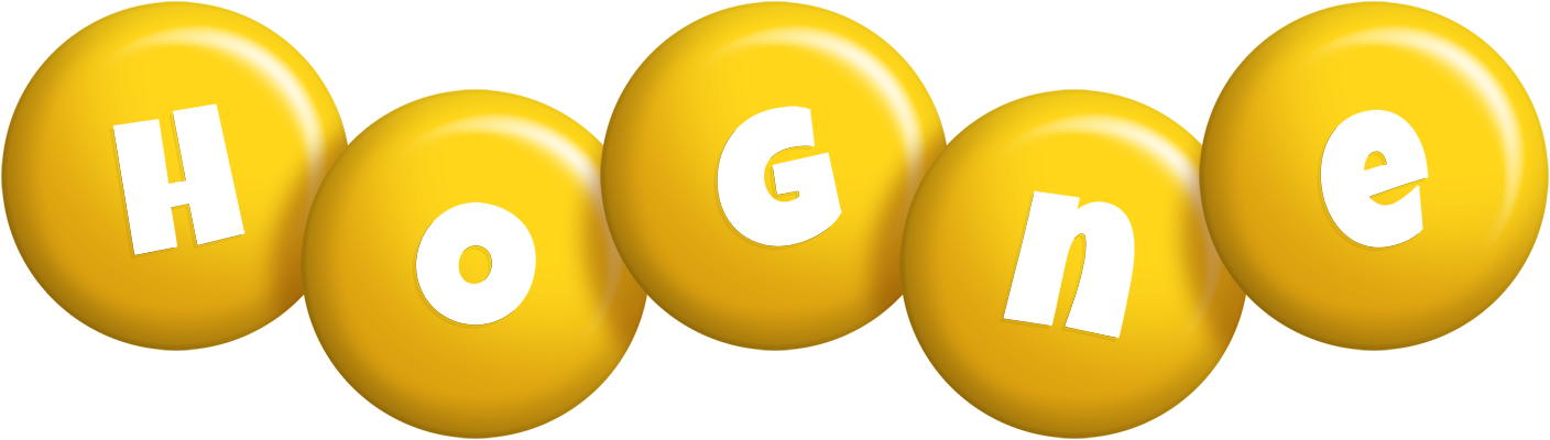 Hogne candy-yellow logo