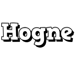 Hogne snowing logo