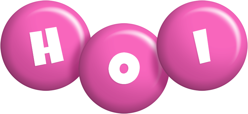 Hoi candy-pink logo