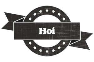 Hoi grunge logo