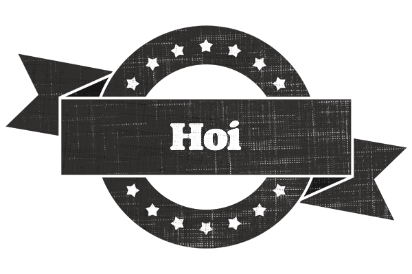 Hoi grunge logo
