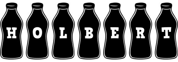 Holbert bottle logo