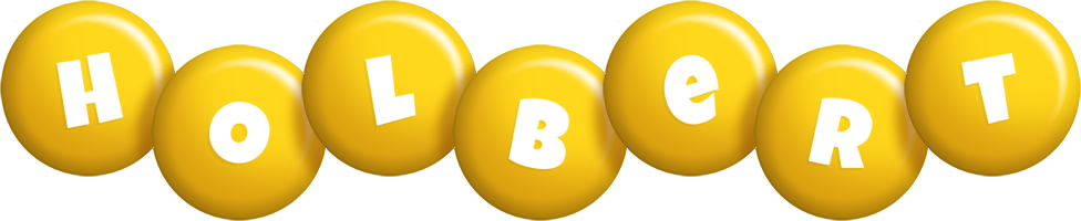 Holbert candy-yellow logo