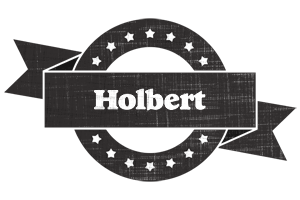 Holbert grunge logo